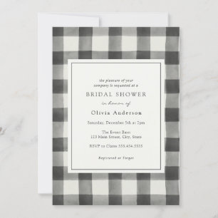 Black Buffalo Pset Bridal Shower-uitnodiging Kaart