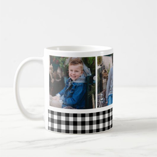 Black Buffalo Pset Holiday Photo Collage Koffiemok (Links)