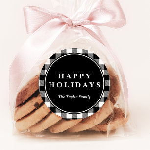 Black Buffalo Pset-kerstcadeau Ronde Sticker