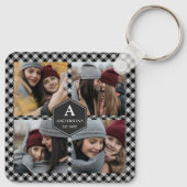 Black Buffalo Pset Lumberjack Photo Collage Sleutelhanger (Achterkant)