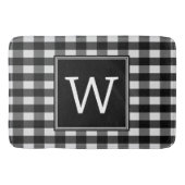 Black Buffalo Pset Monogram Bath Mat (Voorkant)
