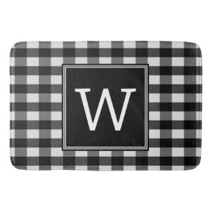 Black Buffalo Pset Monogram Bath Mat