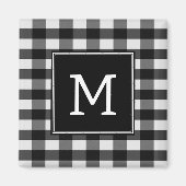 Black Buffalo Pset Monogram Magnet (Voorkant)