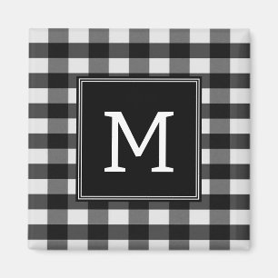 Black Buffalo Pset Monogram Magnet