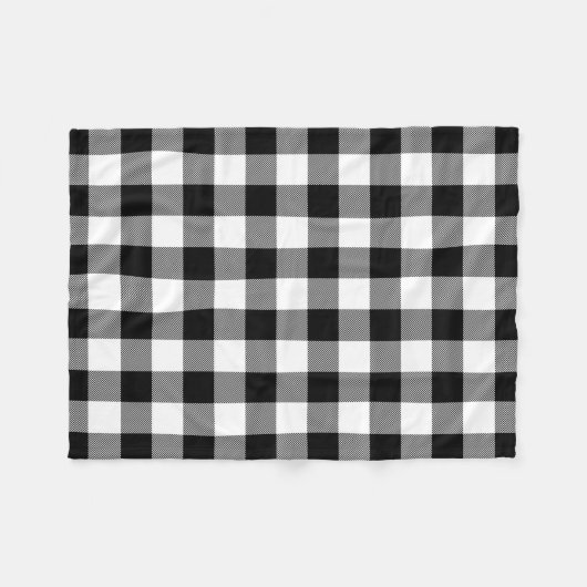 Black Buffalo Pset Pattern Fleece Blanket (Voorkant (Horizontaal))