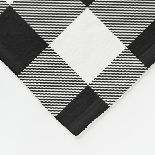 Black Buffalo Pset Pattern Fleece Blanket Deken (Hoek)