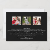 Black Buffalo Pset Year in Review kerstfoto Feestdagenkaart (Achterkant)