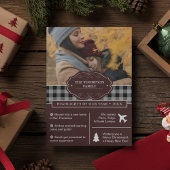 Black Buffalo Pset Year in Review kerstfoto Feestdagenkaart