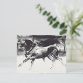 Black Bull Briefkaart (Staand voorkant)