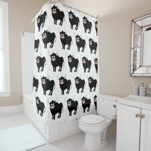 Black Bull Design Douchegordijn (In situ)