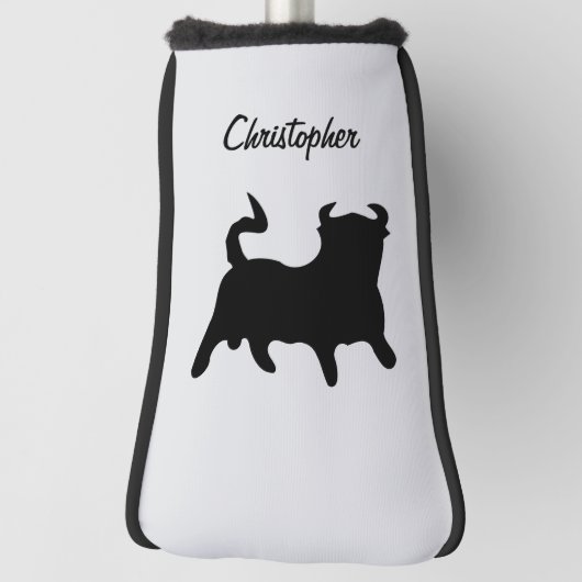 Black Bull Design Golfheadcover (Draai 90)