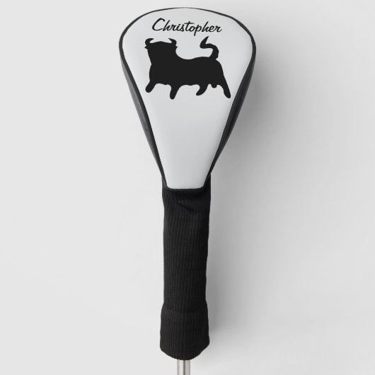 Black Bull Design Golfheadcover (Voorkant)