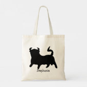 Black Bull Design Tote Bag (Achterkant)