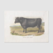 Black Bull Koe Ephemera Decoupage  Boerderij Tissuepapier (Voorkant)