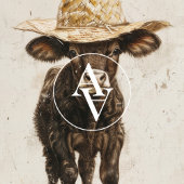 Black Bull met Pet Whimsical Boerderij Dierlijke K Poster