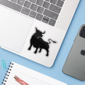 Black Bull Sticker (Laptop met iPhone)