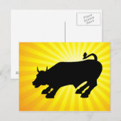 Black Bull van Wall Street opladen Briefkaart (Voorkant / Achterkant)