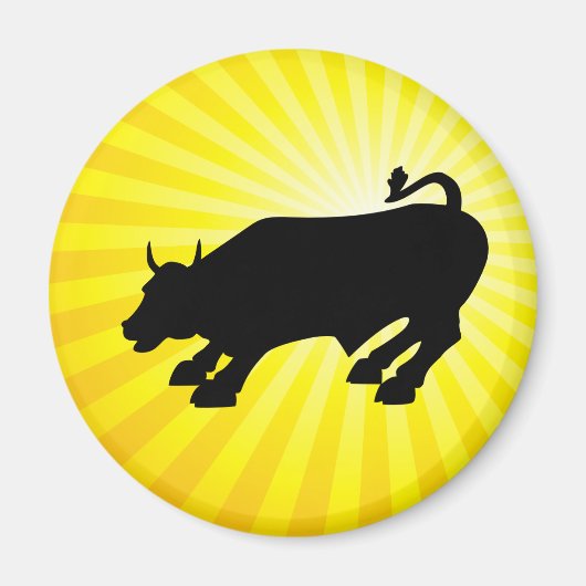 Black Bull van Wall Street opladen Magneet (Voorkant)