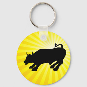 Black Bull van Wall Street opladen Sleutelhanger