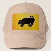 Black Bull van Wall Street opladen Trucker Pet (Voorkant)