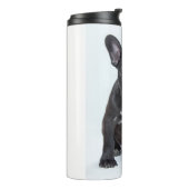 Black Bulldog Stripes Thermo Bottle Thermosbeker (Gedraaid links)