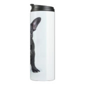 Black Bulldog Stripes Thermo Bottle Thermosbeker (Geroteerd rechts)