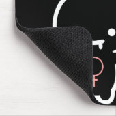 Black Bunny Love Muismat (Hoek)