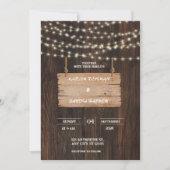 Black Burgundy en Gold Floral Modern Boho Wedding Kaart (Voorkant)