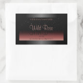 Black Burgundy Ombre Product Labels Soft Glitter (Tas)