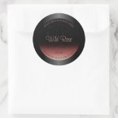 Black Burgundy Ombre Product Labels Soft Glitter (Tas)