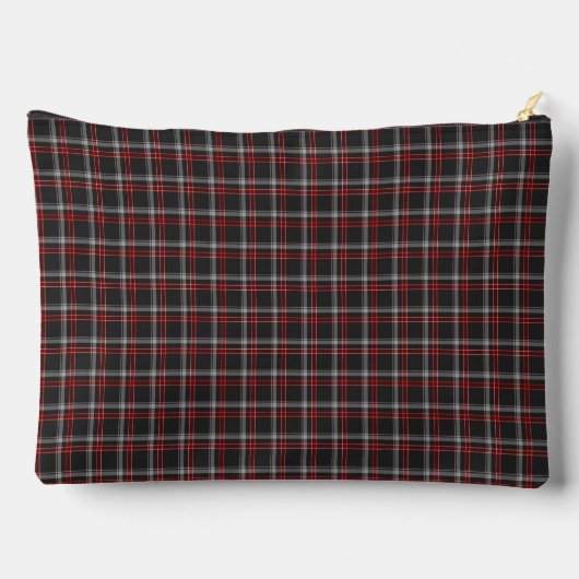 Black Burgundy Plaid Classic Pattern Etui (Achterkant)