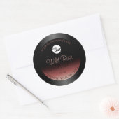 Black Burgundy Product Labels Soft Glitter Logo (Envelop)