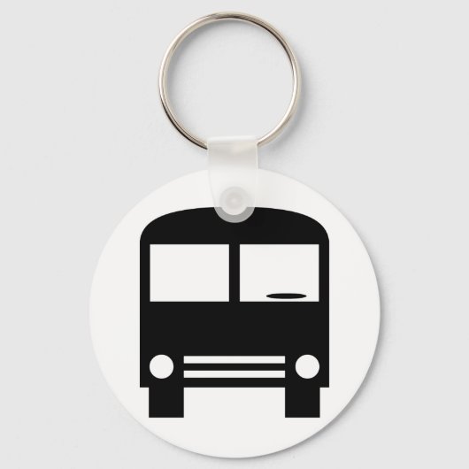 Black Bus Designer Sleutelhanger (Voorkant)
