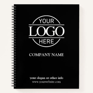 Black Business Bedrijf Logo Promotional Notitieboek