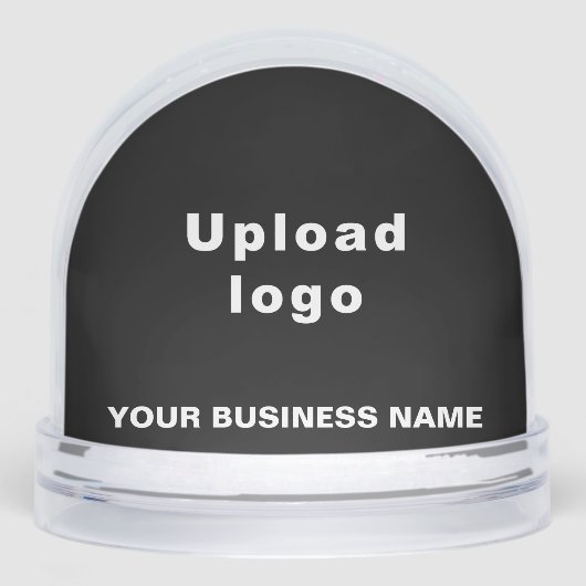 Black Business Brand on Snow Globe Sneeuwbol (Voorkant)