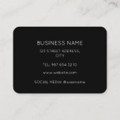 BLACK BUSINESS LOGO 5 PUNCH BELONING LOYALITEIT KA KLANTENKAARTJE (Achterkant)