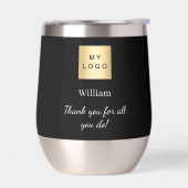 Black business logo employee thank you (Links)