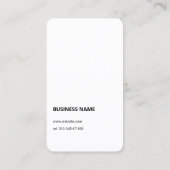 BLACK BUSINESS LOGO KEYPAD STIJL LOYALITEIT KAART VISITEKAARTJE (Achterkant)