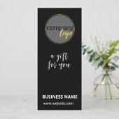 BLACK BUSINESS LOGO MERK BEDRIJF CADEAUBON (Staand voorkant)