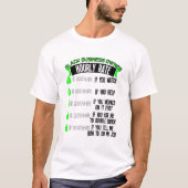 Black Business Owner Hourly Rate Entrepreneur T-shirt (Voorkant)
