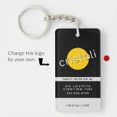 Black Business sleutelhangers minimalistisch schoo