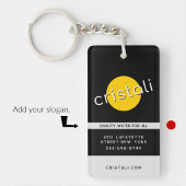 Black Business sleutelhangers minimalistisch schoo