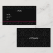 BLACK  BUSINESSCARD VISITEKAARTJE (Voorkant / Achterkant)