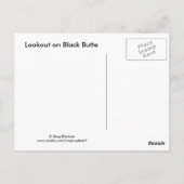 Black Butte Lookout Tower Briefkaart (Achterkant)
