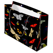 Black Butterflies Groot Cadeauzakje (Voorkant Gekanteld)