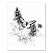 Black Butterfly Bush Rubberstempel (Afrduk)