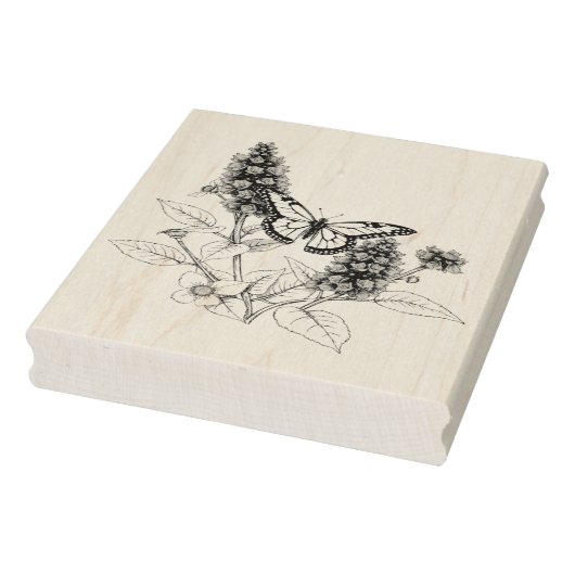 Black Butterfly Bush Rubberstempel (Stempel)