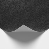 Black Butterfly Damask Cadeaupapier (Hoek)