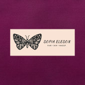 Black Butterfly Logo Blush Pink Professioneel Pers Naamplaatje