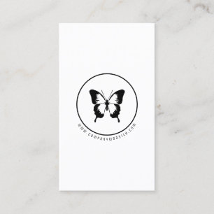Black Butterfly Logo Visitekaartje